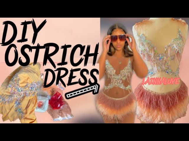 HOW TO MAKE OSTRICH FEATHER LOOK VERY FULL ON OUTFIT DESIGNS