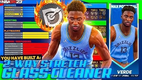 My Official Shooting Center Build for NBA 2K23 Best 2-way Stretch Glass Cleaner Build Best Spot-up