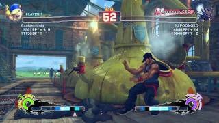 SSF4 AE: Poongko (Seth) vs Gantaemunia (Yun) - Ranked Match (720p HD)