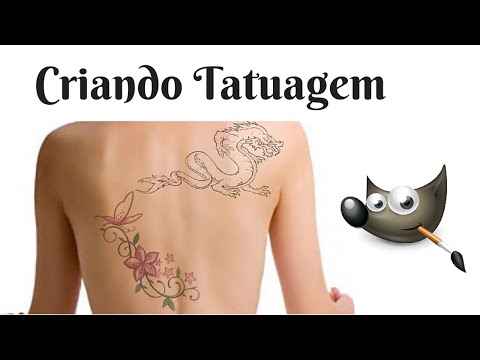Montagem: Colocando tatuagem com o gimp 2.8