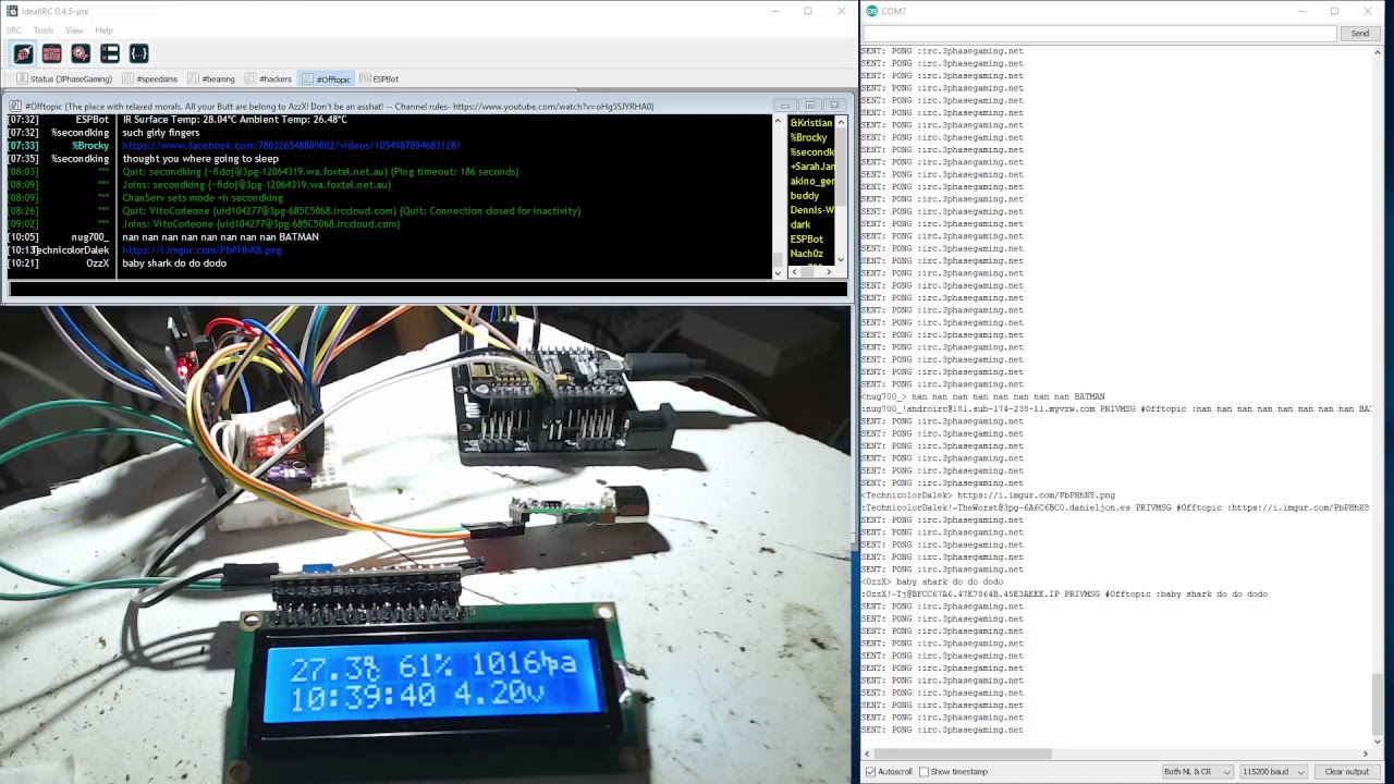 ESP8266 IRC Bot - Live!