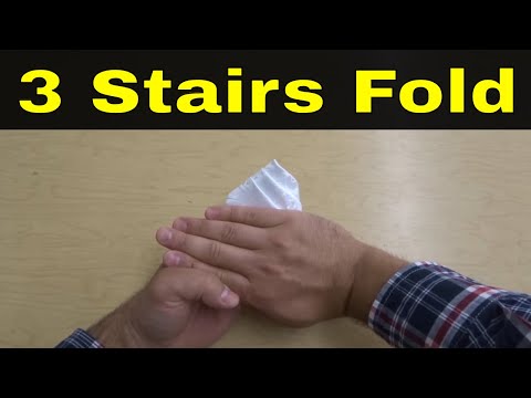 How To Fold A Pocket Square-3 Stairs Fold Tutorial