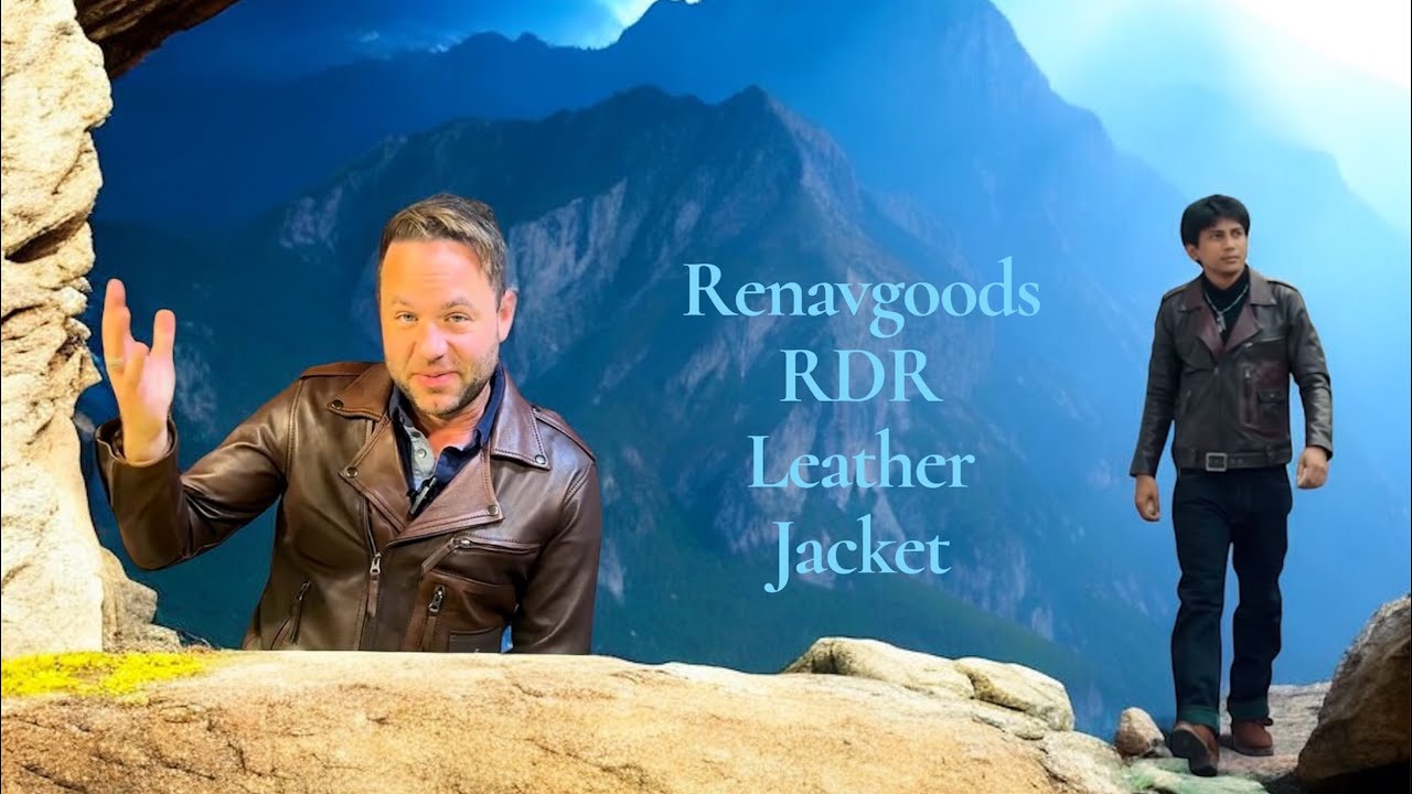 Кожаная куртка Renavgoods RDR из двухцветной индонезийской овчины.