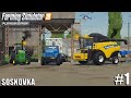 First harvest & Equipment | Sosnovka | Farming Simulator 19 | #1