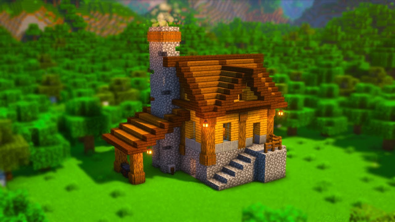 Casa medieval perfeita no Minecraft!! #mine #minecraft