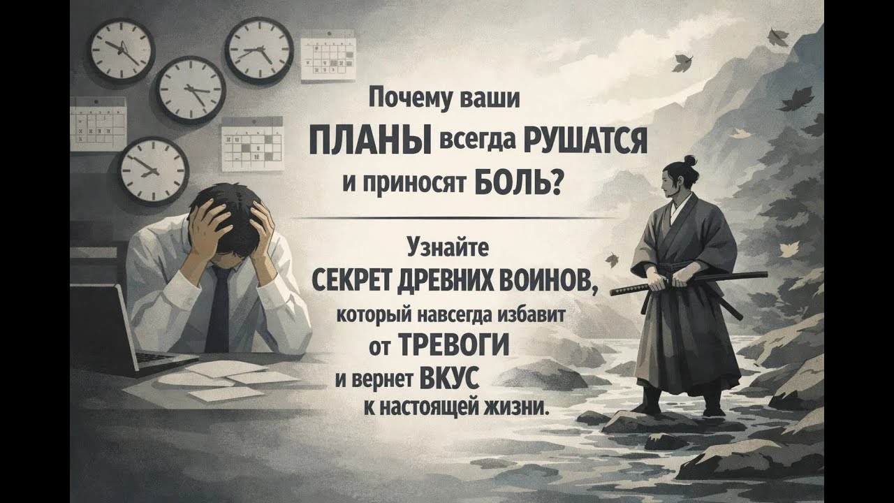 Самурайский парадокс: почему отказ от планов делает вас непобедимым и убирает страх будущего