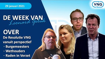 Resolutie VNG: perspectief burgemeester, wethouder, Raden in Verzet - Week Leonard Geluk 29 jan 2021