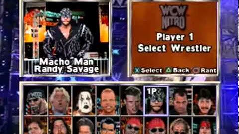 WCW Nitro (PlayStation) Intro and Wrestler Rants