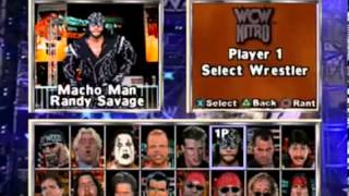 WCW Nitro (PlayStation) Intro and Wrestler Rants