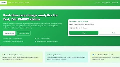 SIH 2025 | Al based real-time crop image analytics for crop insurance- PMFBY