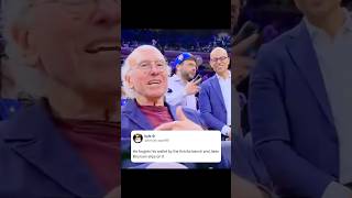Larry David at MSG for the Finals 😂