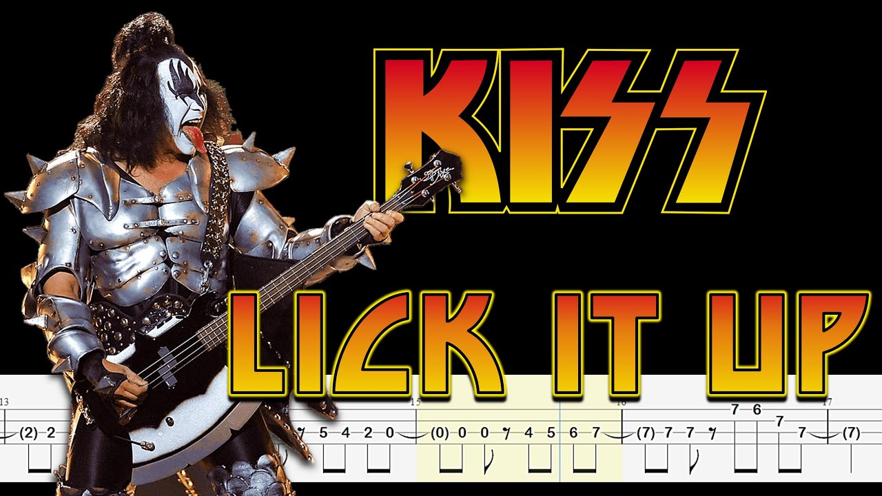Kiss Lick It Up Bass Tabs Notation Tutorial By Gene Simmons
