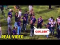 Kkr vs srh  fans in chennai shouting csk csk with srk kkr won ipl match against srh