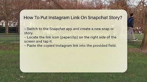 How To Put Instagram Link On Snapchat Story? - Everyday-Networking