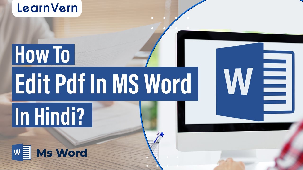 How To Edit Pdf In MS Word In Hindi? - YouTube