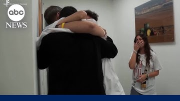 Israeli hostages reunited with their families in emotional moments