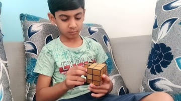 Solving Mirror cube #kidsactivities #rubikcube #indoorgames