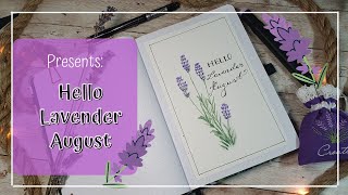 Bullet Journal August 2021 - Lavender month