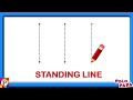 Standing Line Sleeping Line Slanting Line Curves Pattern Writing Pre Writing Skills 