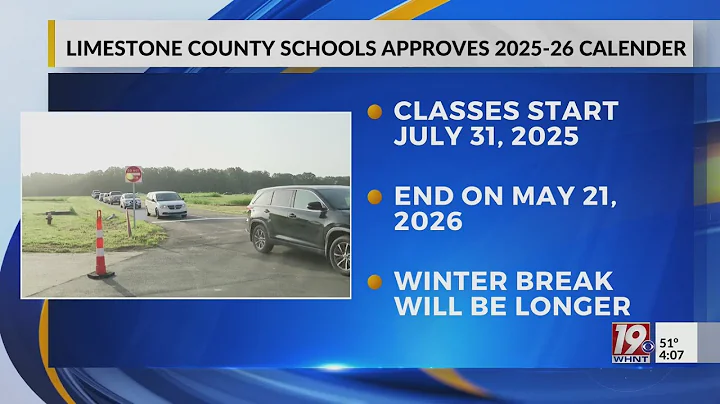 Limestone County Schools Approve 2025-2026 Calendar | Dec. 12, 2024 | News 19 at 4 p.m.
