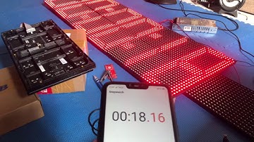 Timer Stopwatch Arduino P10 6 Panel