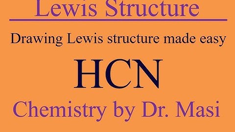 How to Draw Lewis Structure for HCN?