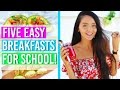 5 Easy and Quick Breakfast / Snack Ideas for School 2016! DIY Back to School Food Ideas!