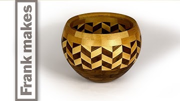 segmented wood turned Wedding bowl