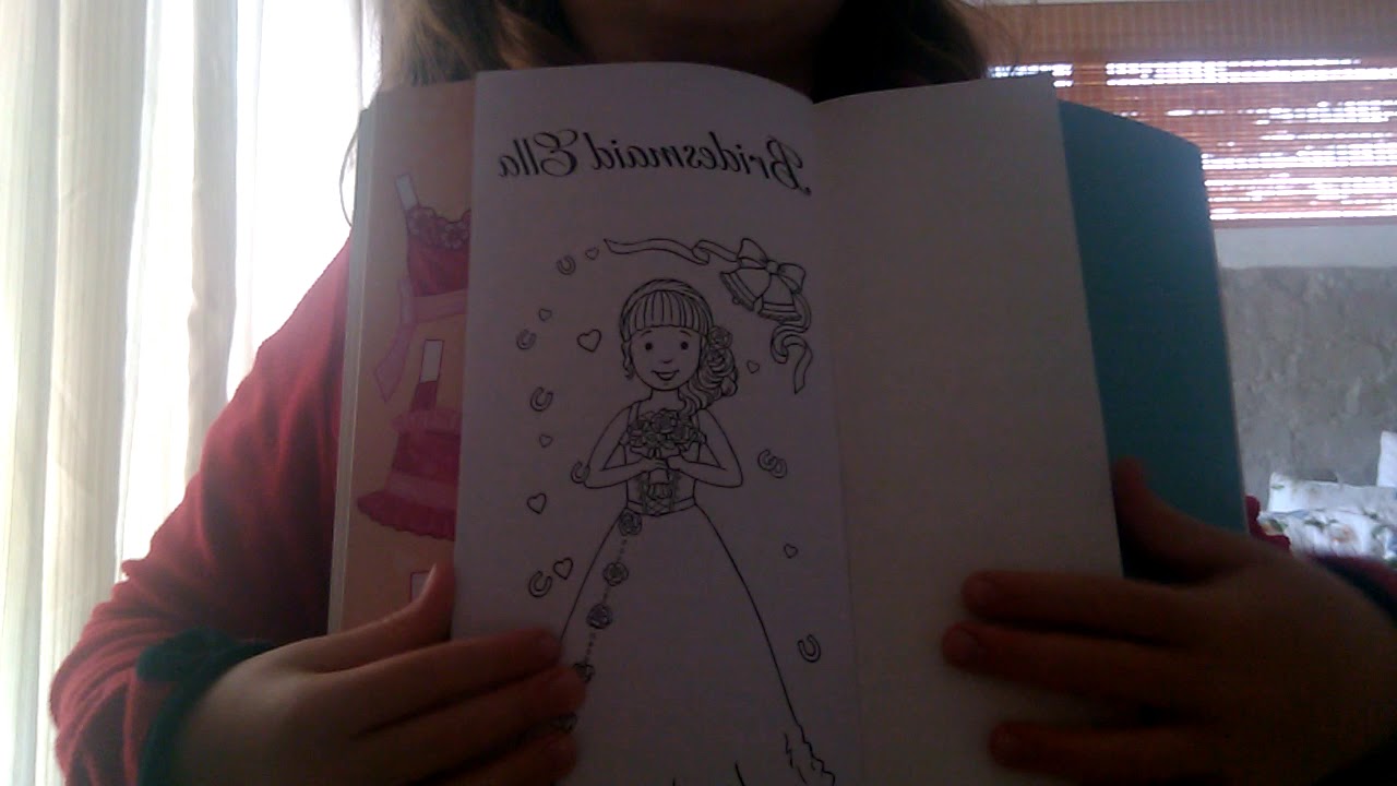 Bridesmaid Ella paper doll book YouTube