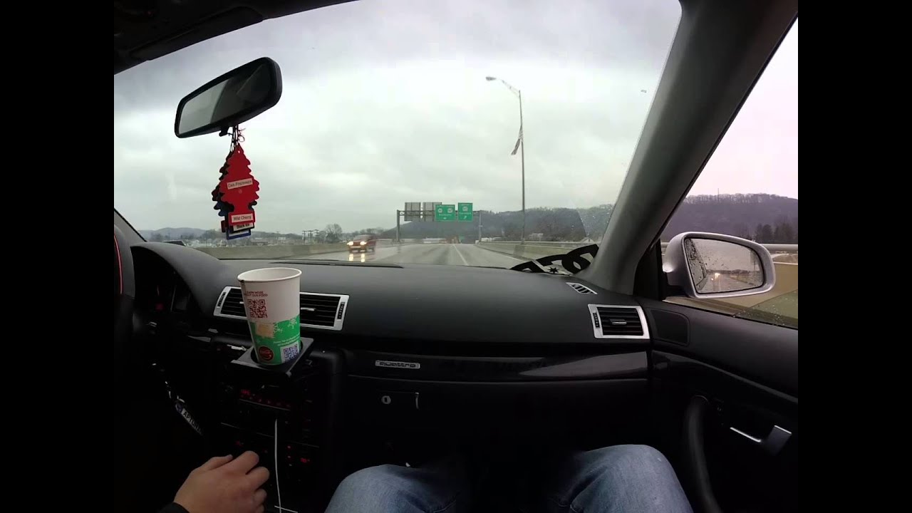 Audi A4 with APR stage 1 tune with injectors - YouTube
