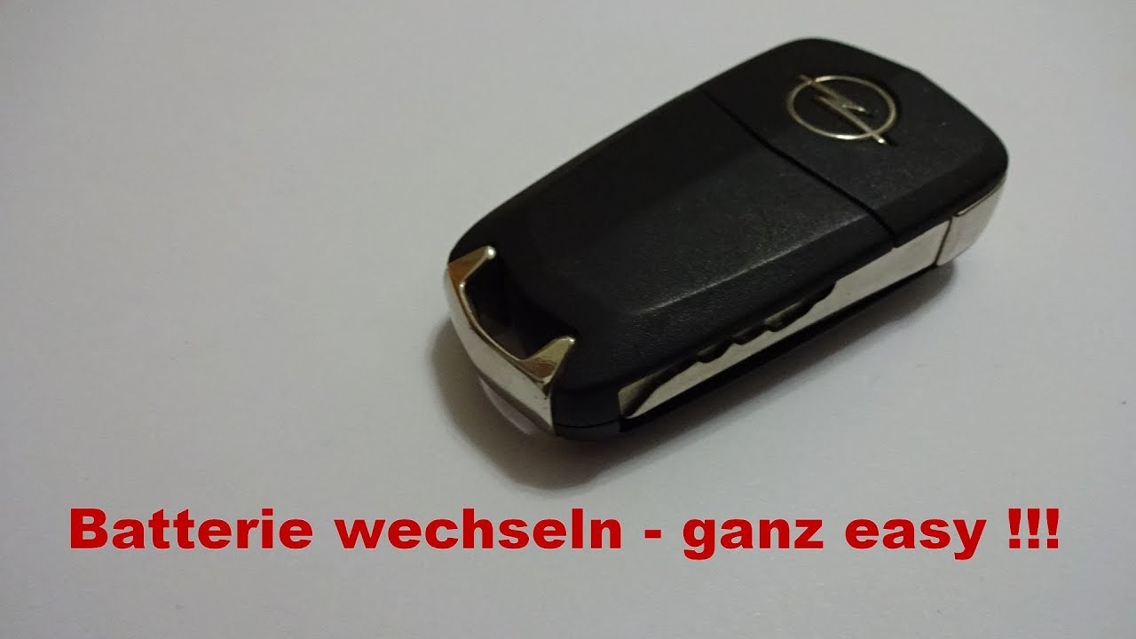 Opel Schlüssel Batterie wechseln Astra H / Zafira B / Vectra C 