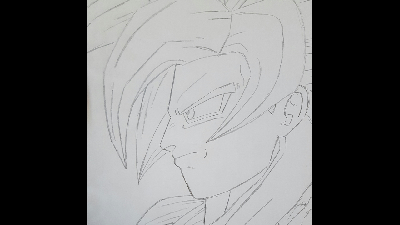 How To Draw Goku Super Saiyan 4 Come Disegnare Goku Super Saiyan4 Speed Draw Youtube