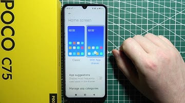 POCO C75 - How to Turn On/Off App Drawer ?
