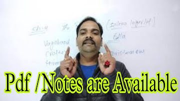Pdf || english literature || Notes || By sameer sir