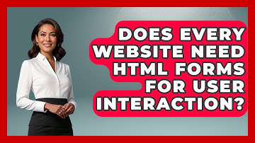 Does Every Website Need HTML Forms for User Interaction? | Simple HTML Studio News