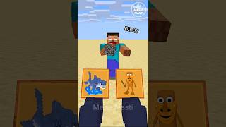 Herobrine and Sahur’s Power Scared Everyone🥶|credit by@oreETV|#herobrine #shorts