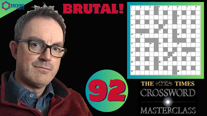 The Times Crossword Masterclass: 15 November 2024: This Is VICIOUS!!!