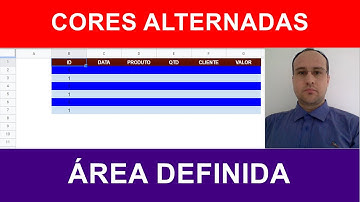 FORMATAÇÃO CONDICIONAL GOOGLE SHEETS FÓRMULA PERSONALIZADA - CORES ALTERNADAS