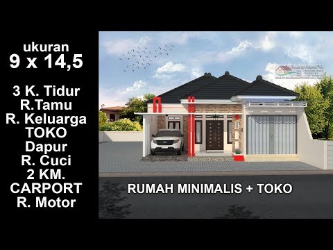 Modern House 9x 14 5 3 K Tidur Desain Rumah Minimalis Lantai 1 Youtube