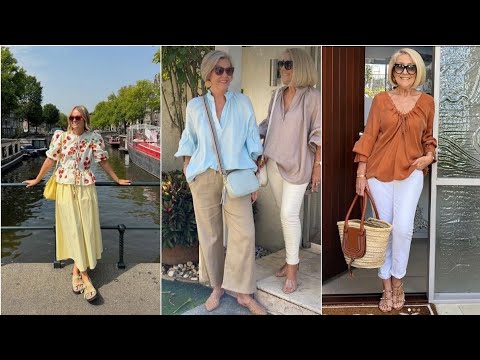 Natural Older Women OVER 50 60 70 |New Trends Fashion For Women |Summer 2026#fashion styles