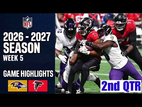 Baltimore Ravens vs. Atlanta Falcons | Game Highlights 2nd-Qtr | Week 5 NFL 2026