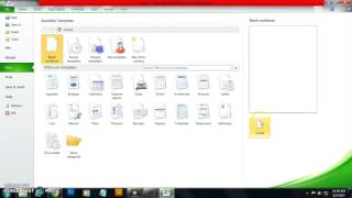 Video Tutorial - The Backstage View