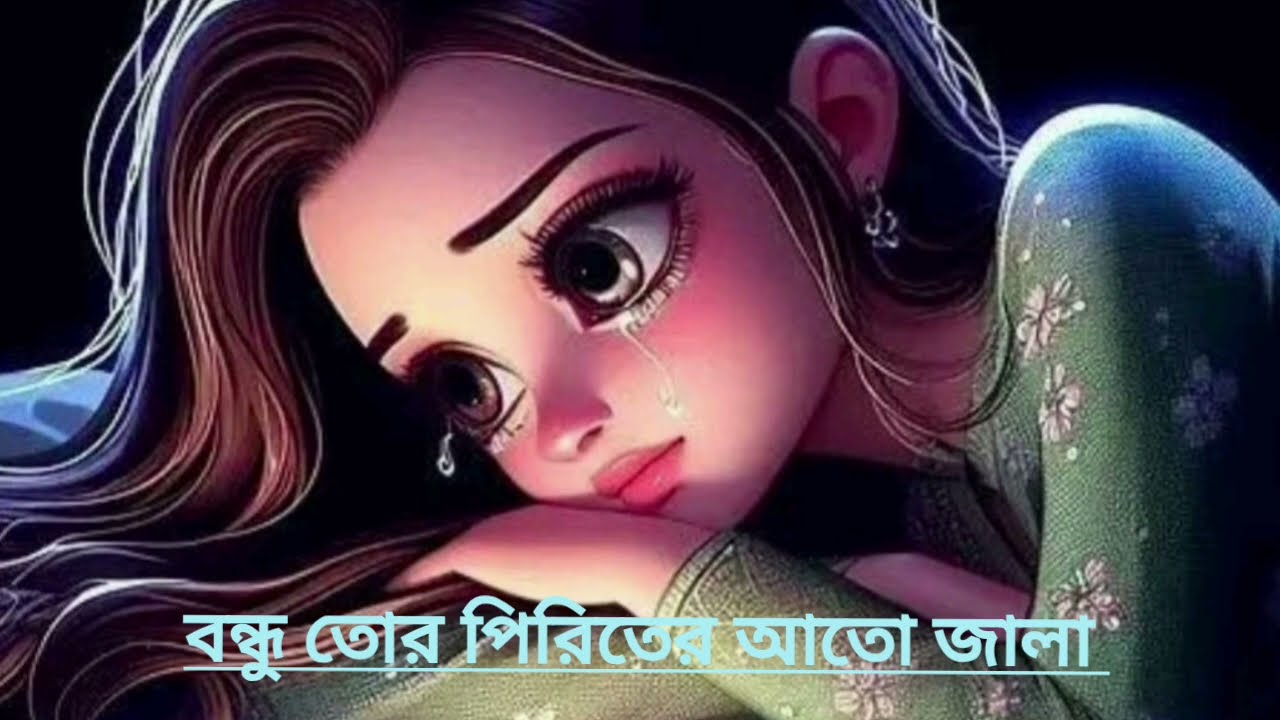 বন্ধু তোর পিরিতে এত জ্বালা | Bondhu Tor Pirite Ato Jala | Sad Animated Music Video 2026