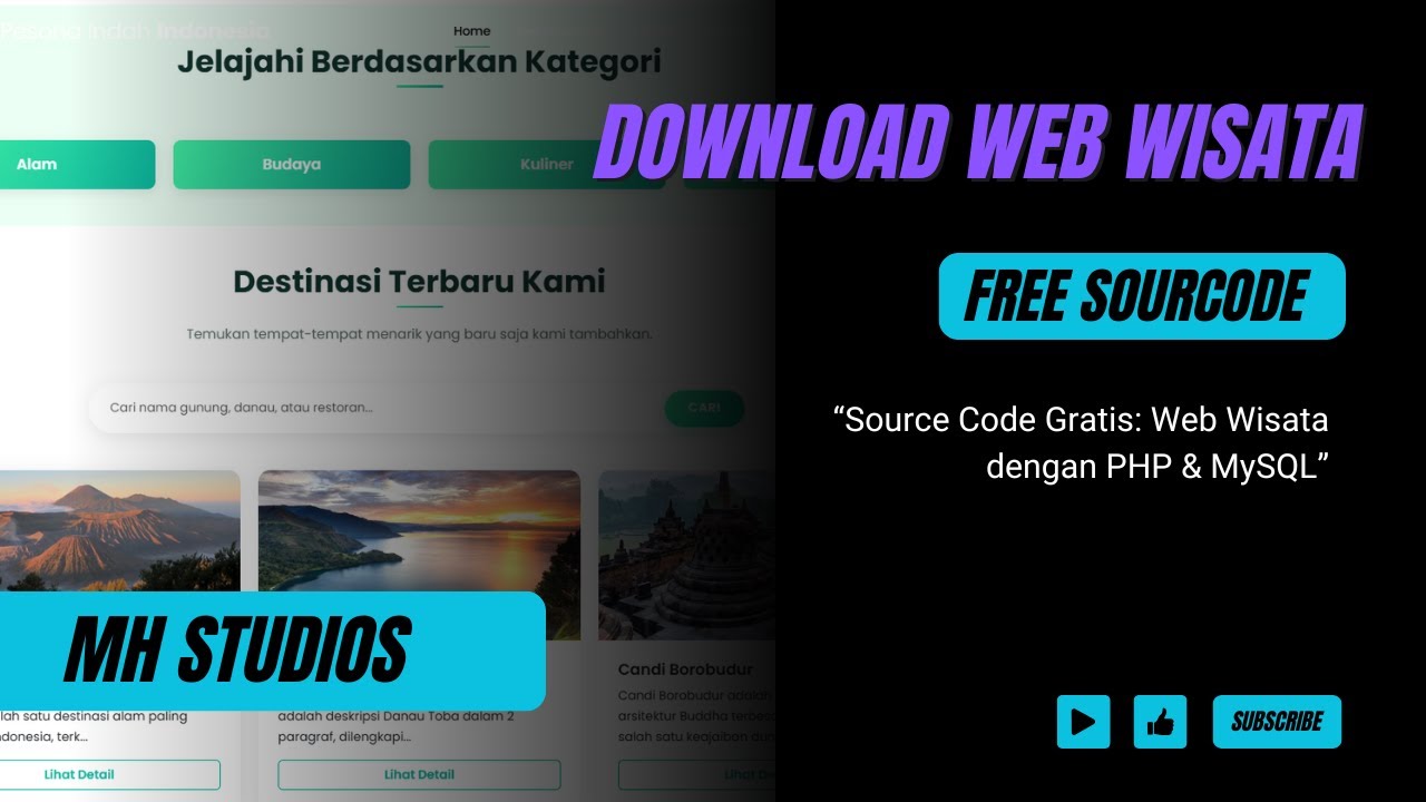 Download Source Code Web Wisata - YouTube