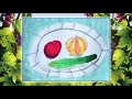 【フルーツと野菜】 絵を描くのが大好きな小学生が描いた果物と野菜