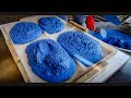 Blue concrete stone production  santorini blue decoration