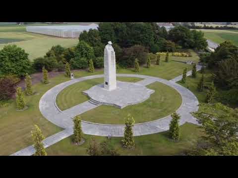 Drone footage Ypres Passchendaele Belgium 2022 ww1 World War 1