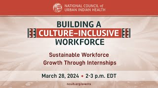Sustainable Workforce Growth Through Internships by NCUIH 33 views 1 month ago 43 minutes