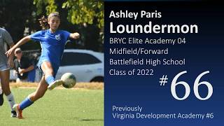 Ashley Loundermon   2022   Braddock Road Youth Club BRYC 04, #66, Midfield Forward, GPA 3.8