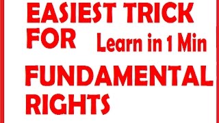 Fundamental Rights of Indian Citizen with tricks @ Mahalakshmi Academy